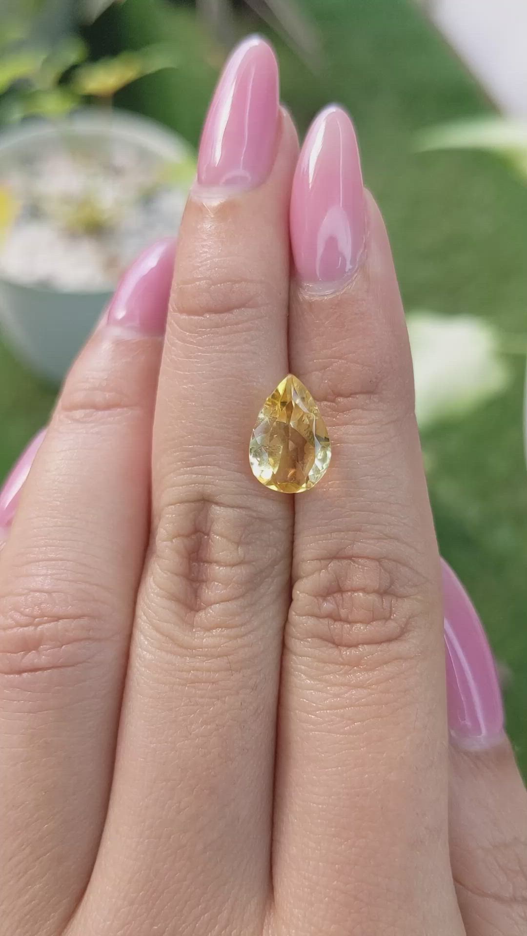 2.88 Ct. Citrine from Brazil Size Video