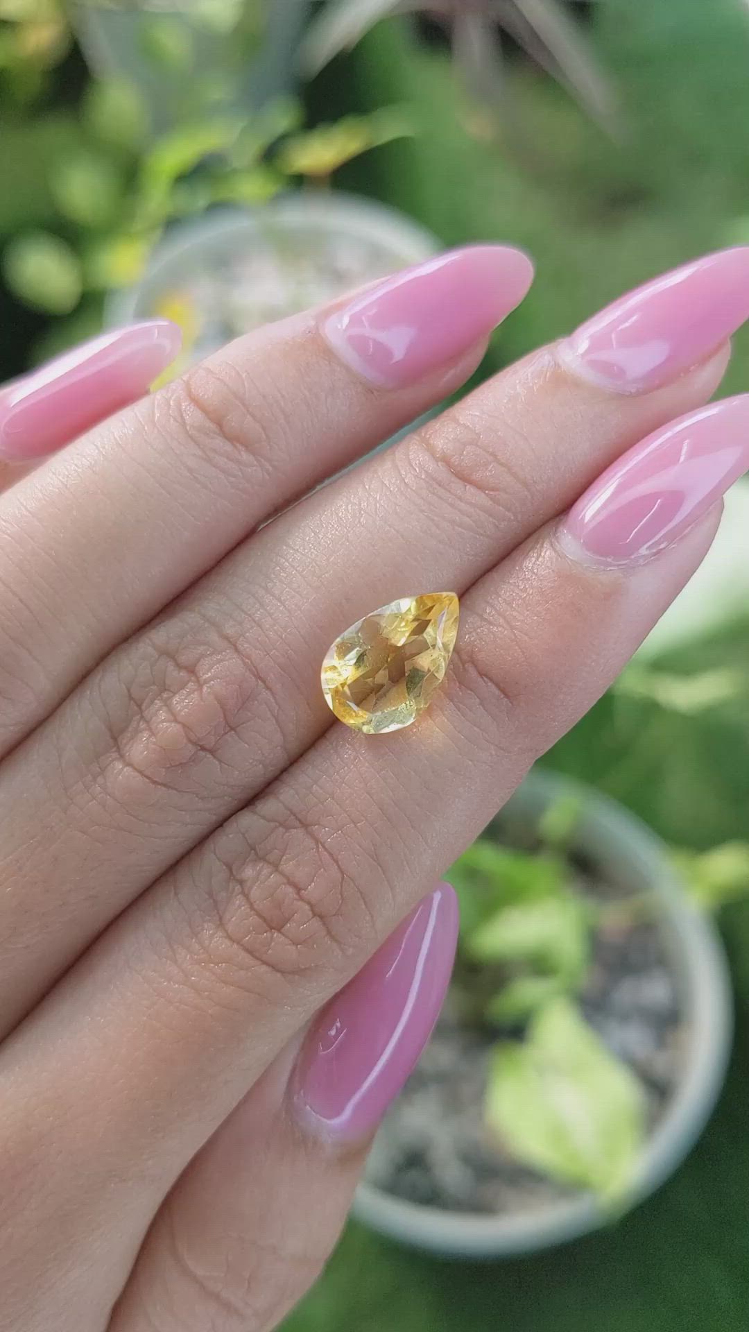 2.88 Ct. Citrine from Brazil Size Video