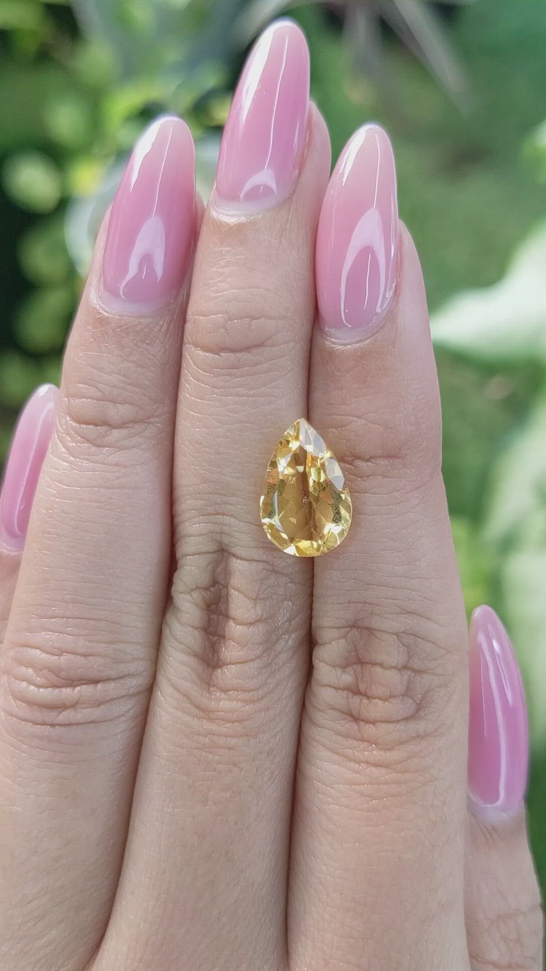 3.15 Ct. Citrine from Brazil Size Video
