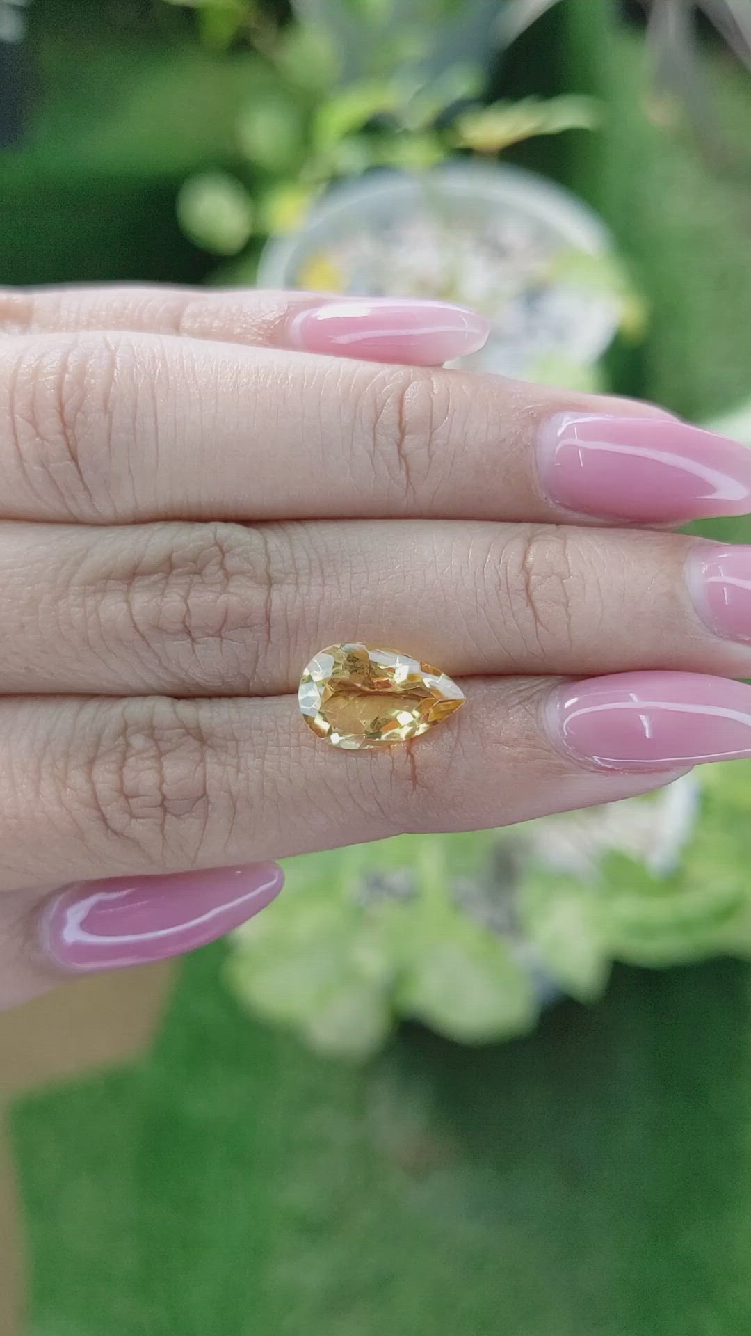 3.15 Ct. Citrine from Brazil Size Video