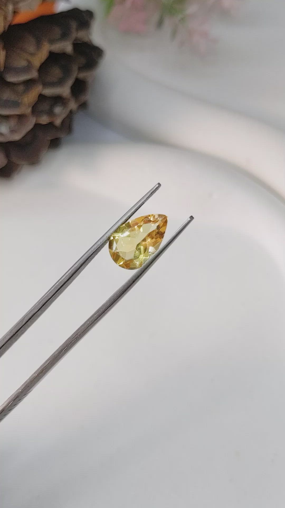 3.15 Ct. Citrine from Brazil Size Video