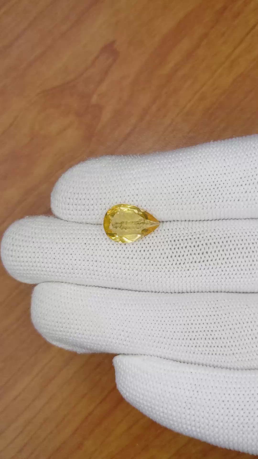 3.15 Ct. Citrine from Brazil Size Video