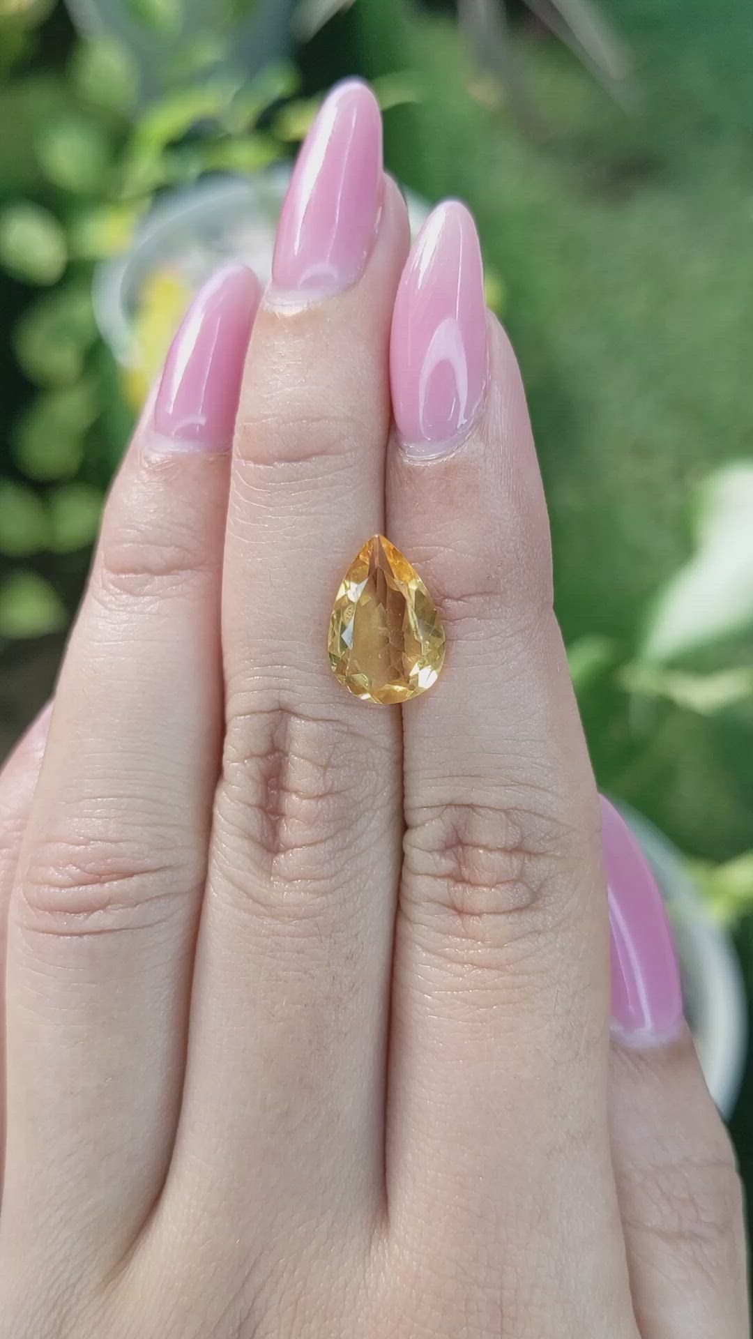 2.91 Ct. Citrine from Brazil Size Video