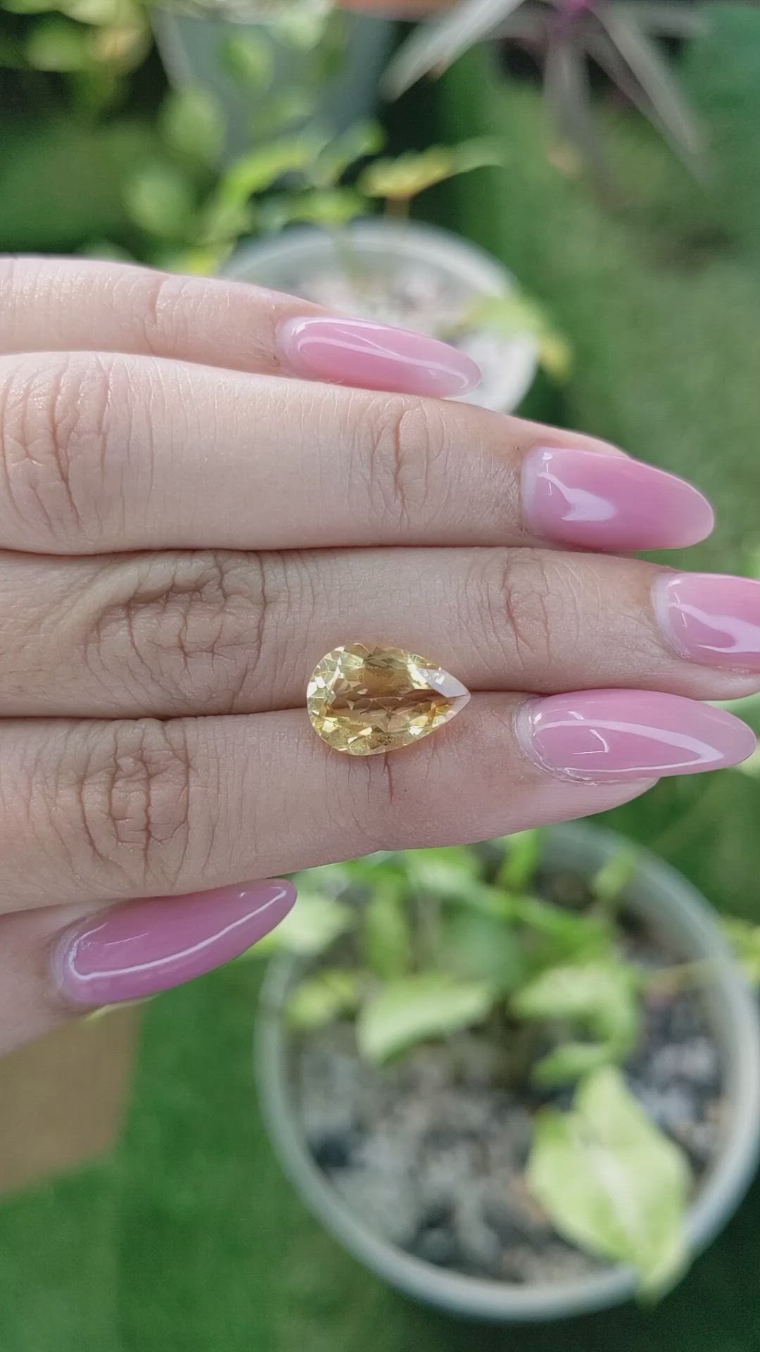 3.28 Ct. Citrine from Brazil Size Video