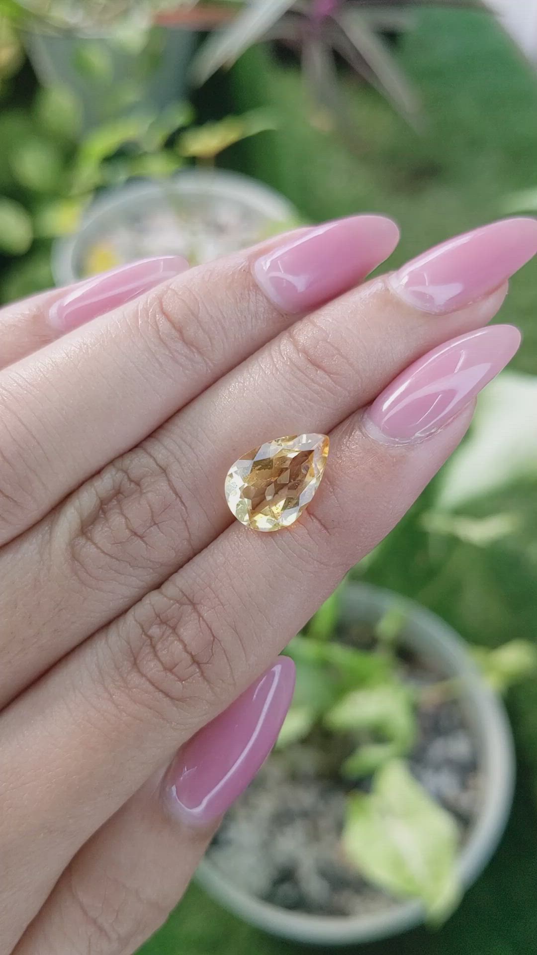 3.28 Ct. Citrine from Brazil Size Video