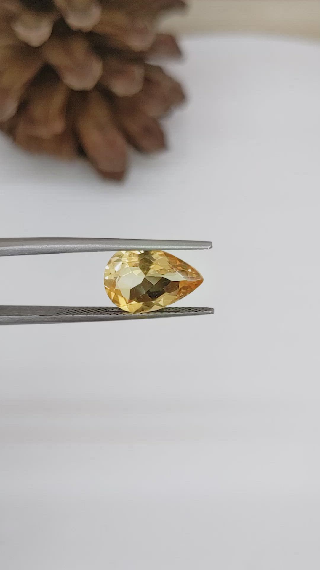 3.28 Ct. Citrine from Brazil Size Video