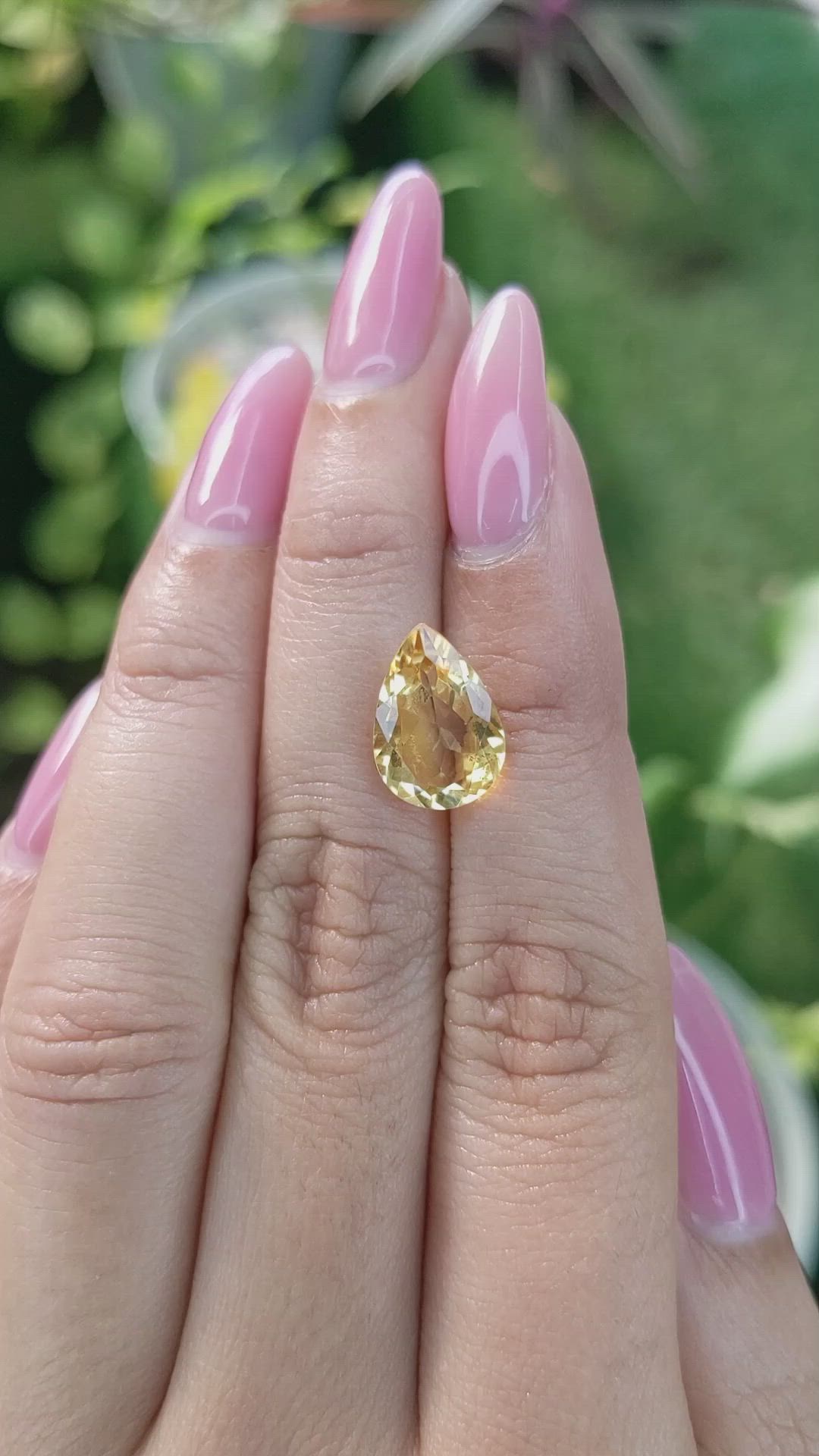 3.28 Ct. Citrine from Brazil Size Video
