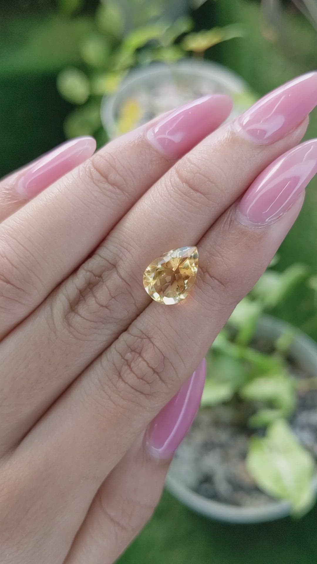 3.22 Ct. Citrine from Ceylon (Sri Lanka) Size Video