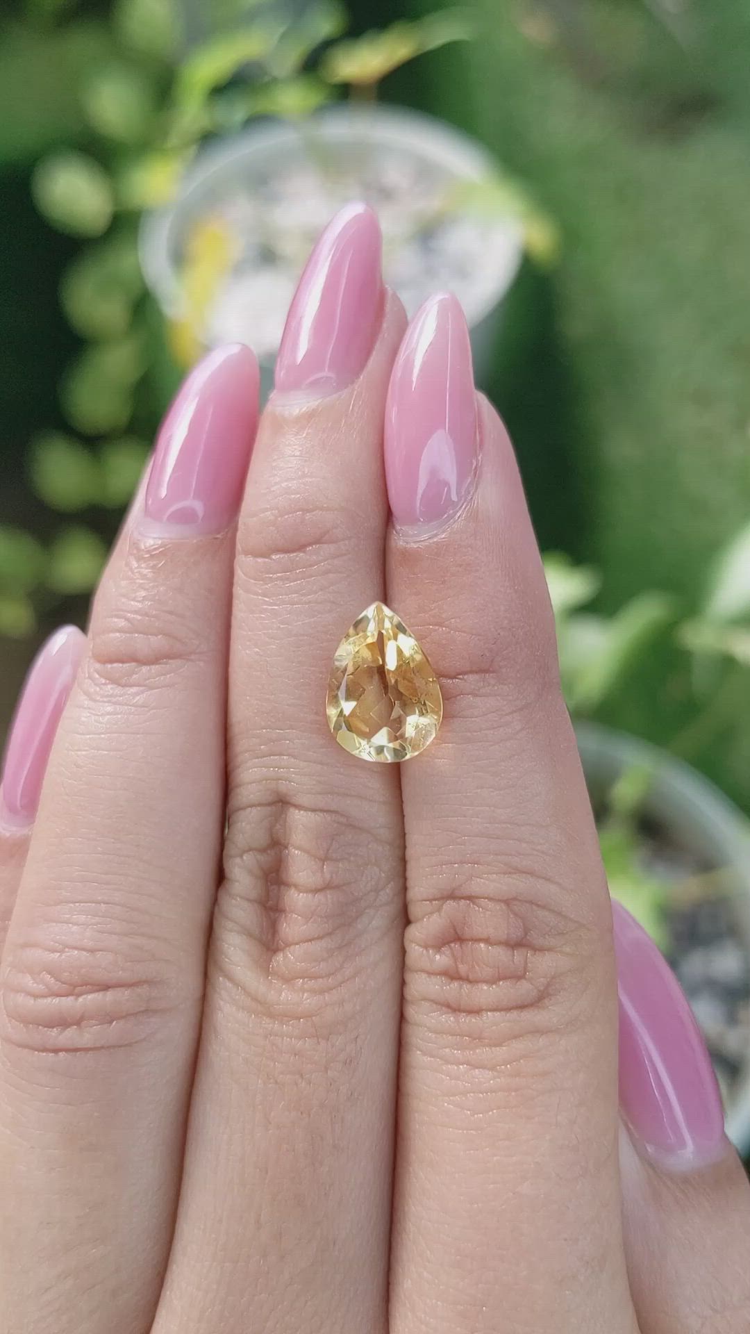 3.22 Ct. Citrine from Ceylon (Sri Lanka) Size Video