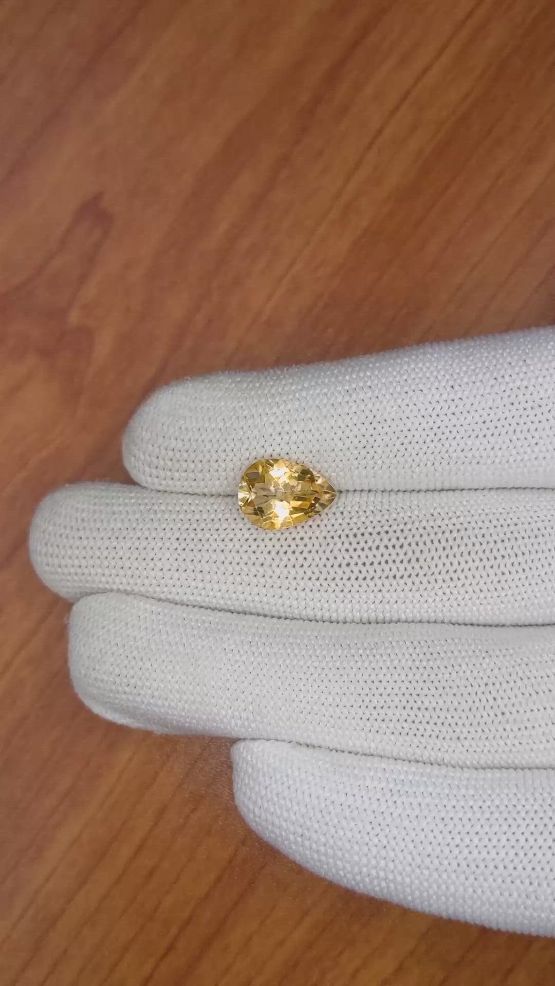 3.22 Ct. Citrine from Ceylon (Sri Lanka) Size Video