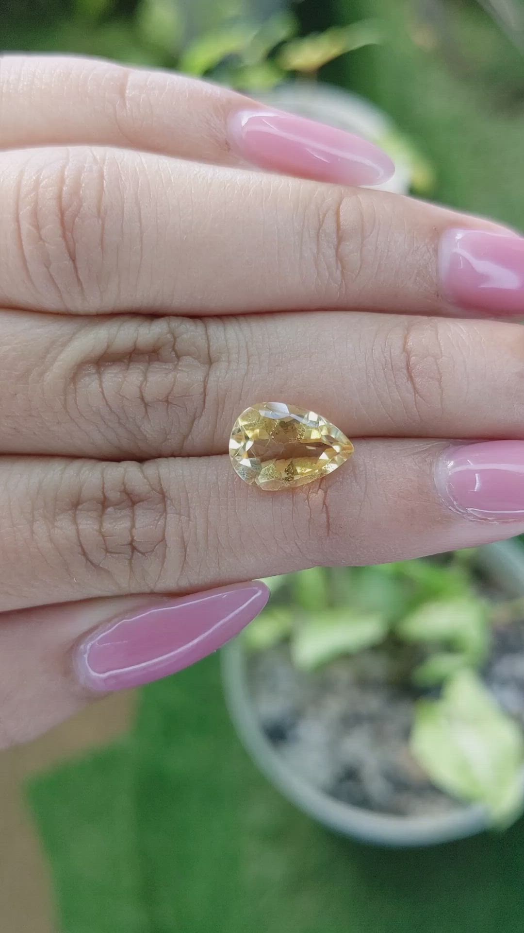 3.22 Ct. Citrine from Ceylon (Sri Lanka) Size Video