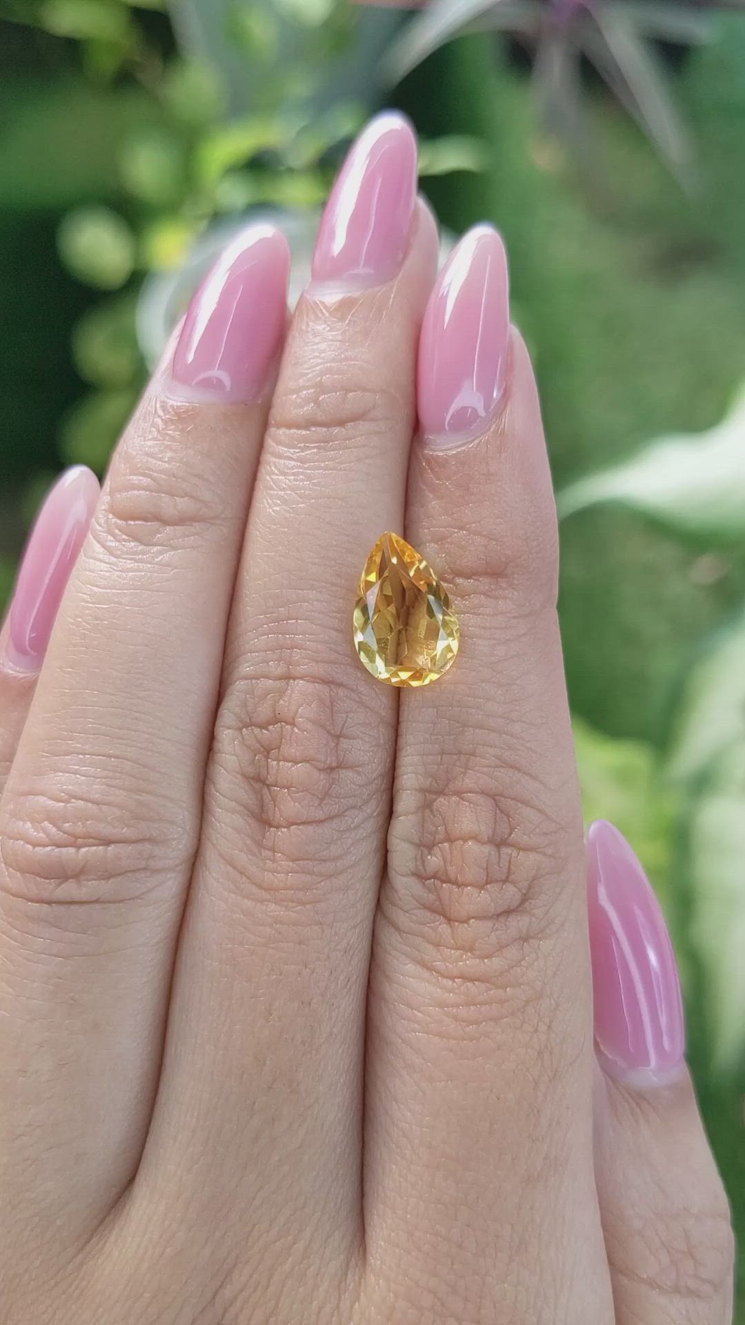 2.60 Ct. Citrine from Brazil Size Video