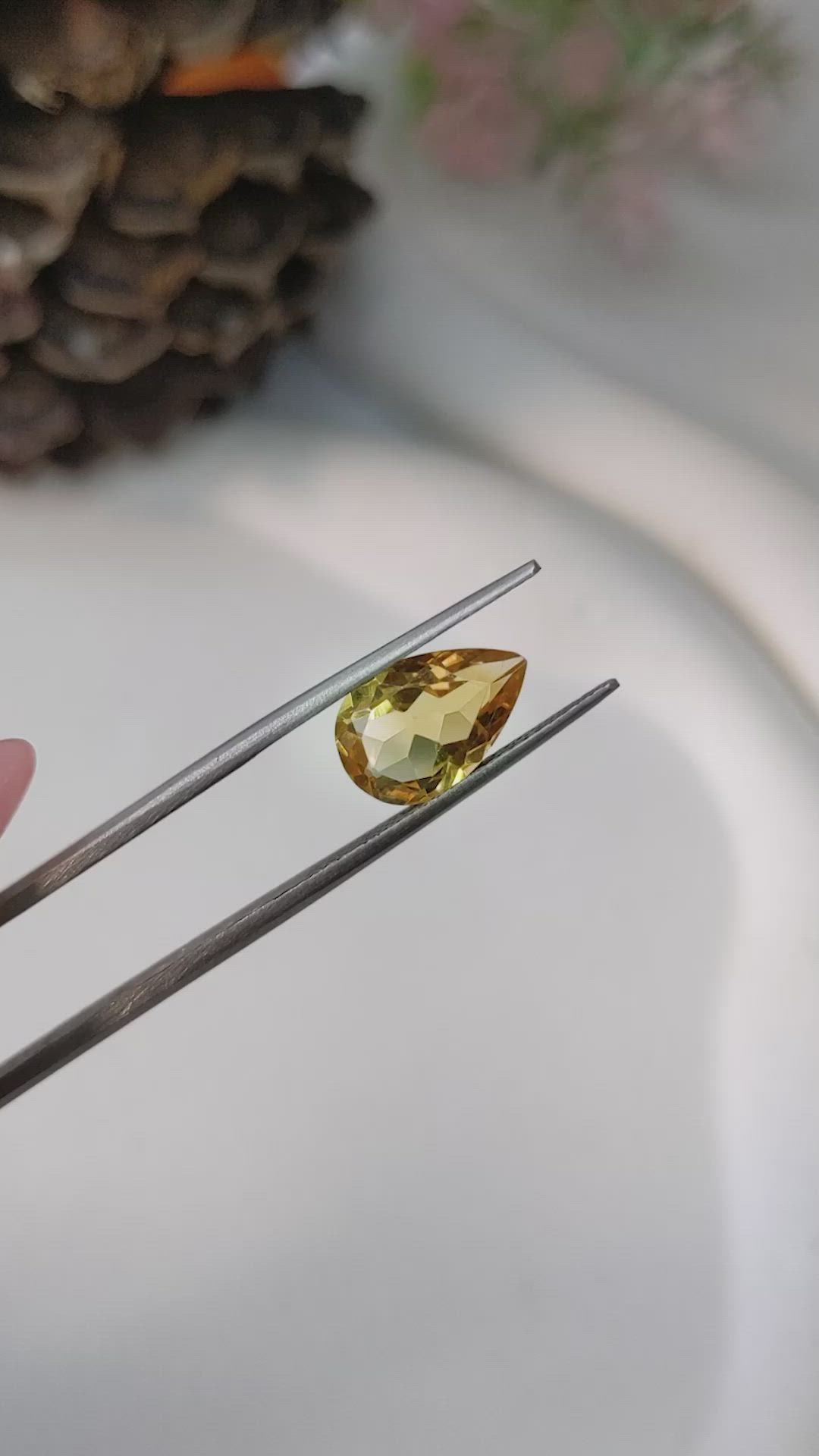 2.60 Ct. Citrine from Brazil Size Video
