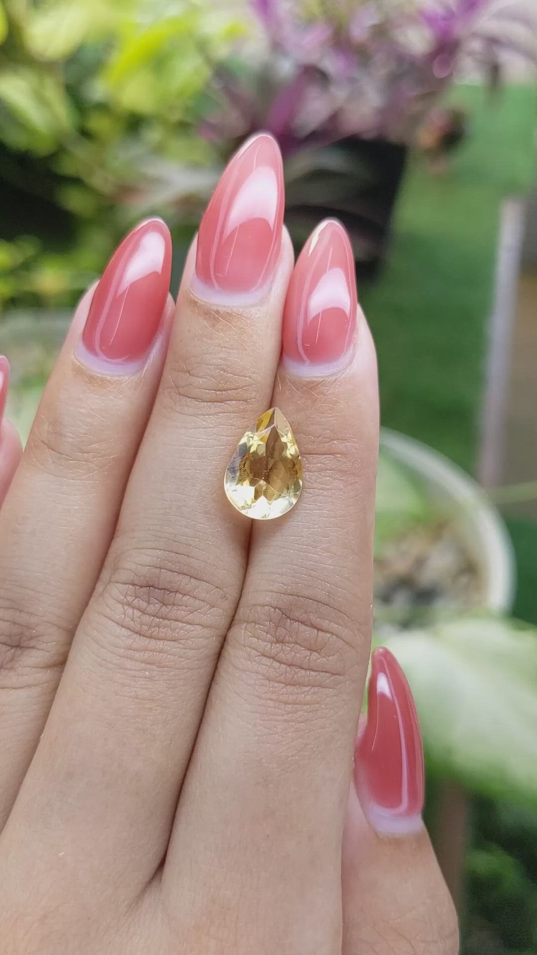 3.12 Ct. Citrine from Brazil Size Video