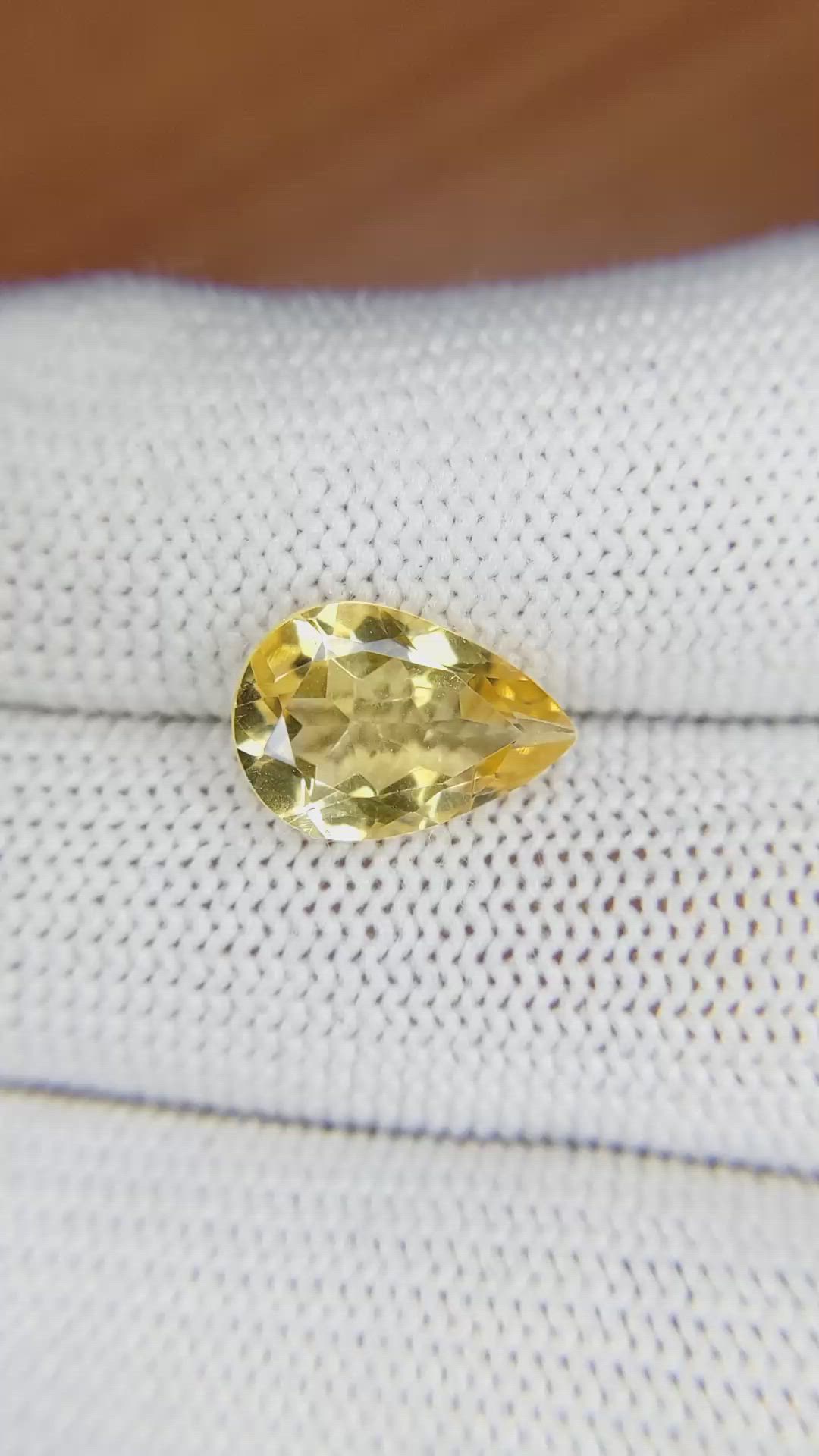 3.12 Ct. Citrine from Brazil Size Video