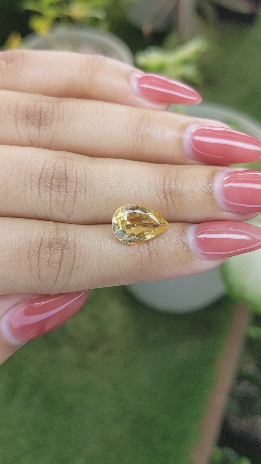 3.12 Ct. Citrine from Brazil Size Video