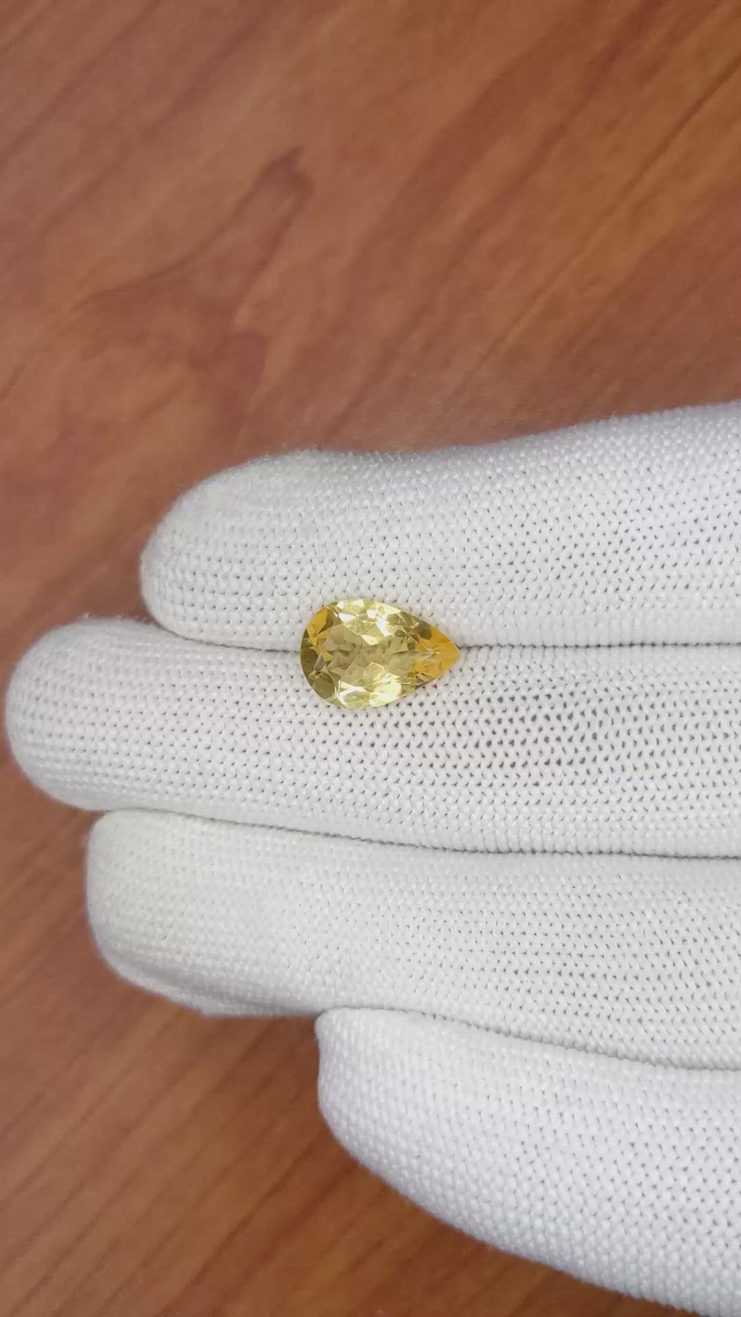3.12 Ct. Citrine from Brazil Size Video