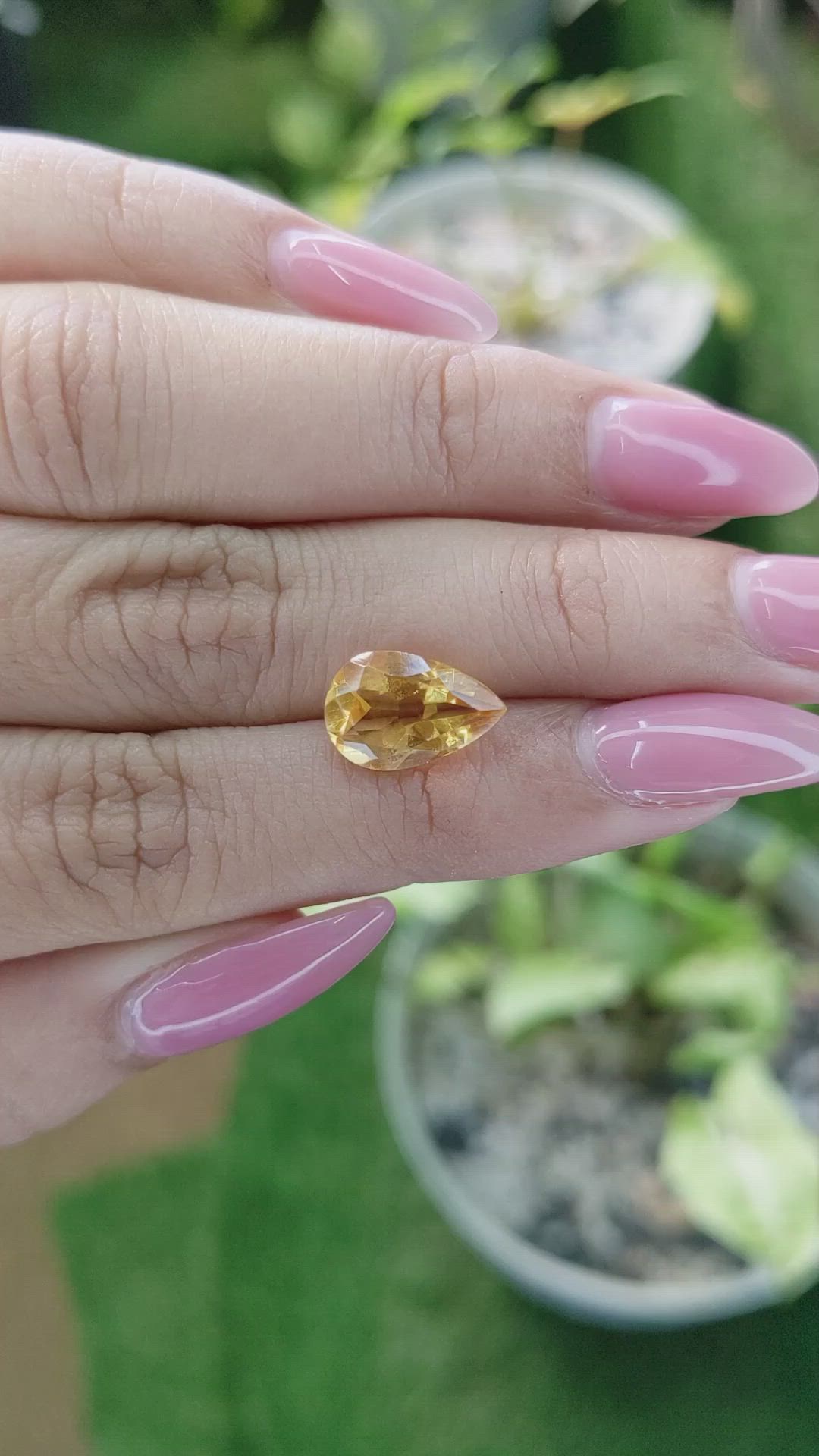 3.03 Ct. Citrine from Brazil Size Video