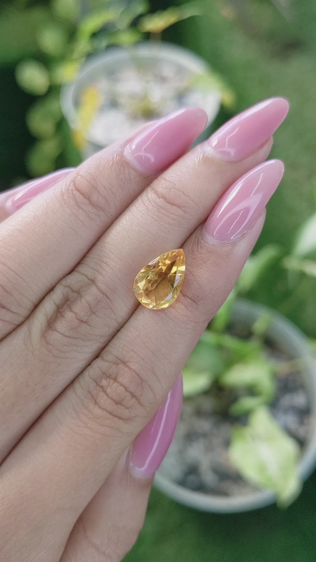 3.03 Ct. Citrine from Brazil Size Video