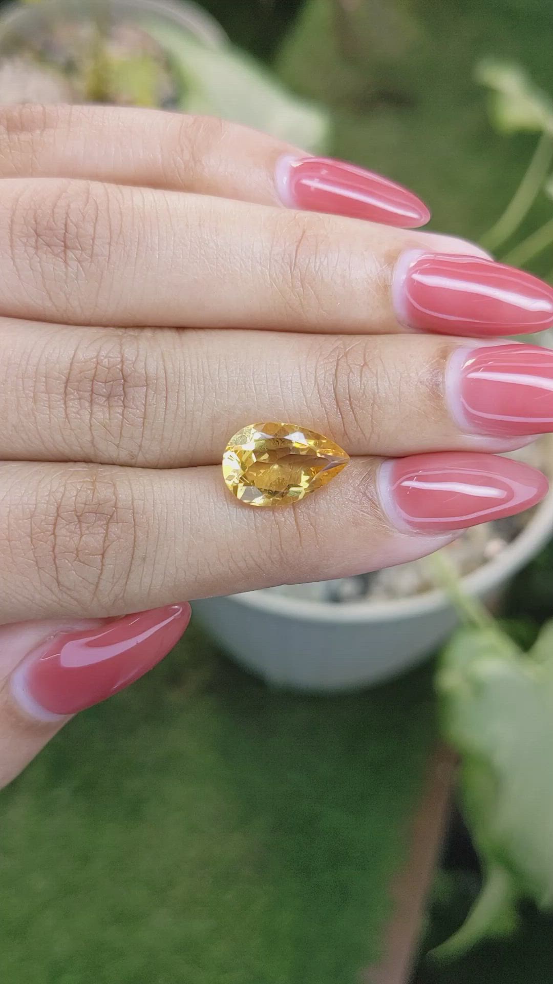 3.20 Ct. Citrine from Brazil Size Video