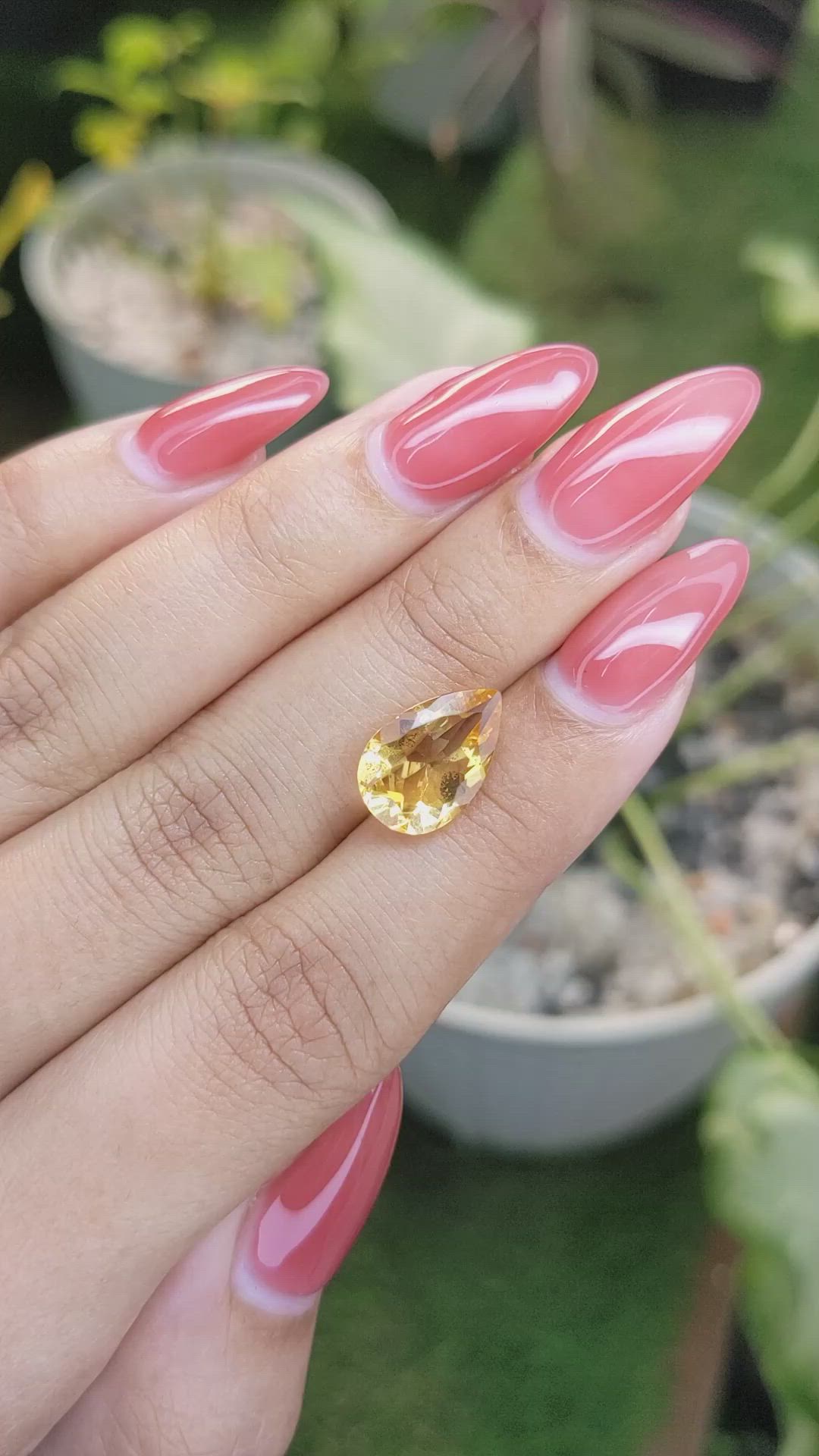3.20 Ct. Citrine from Brazil Size Video
