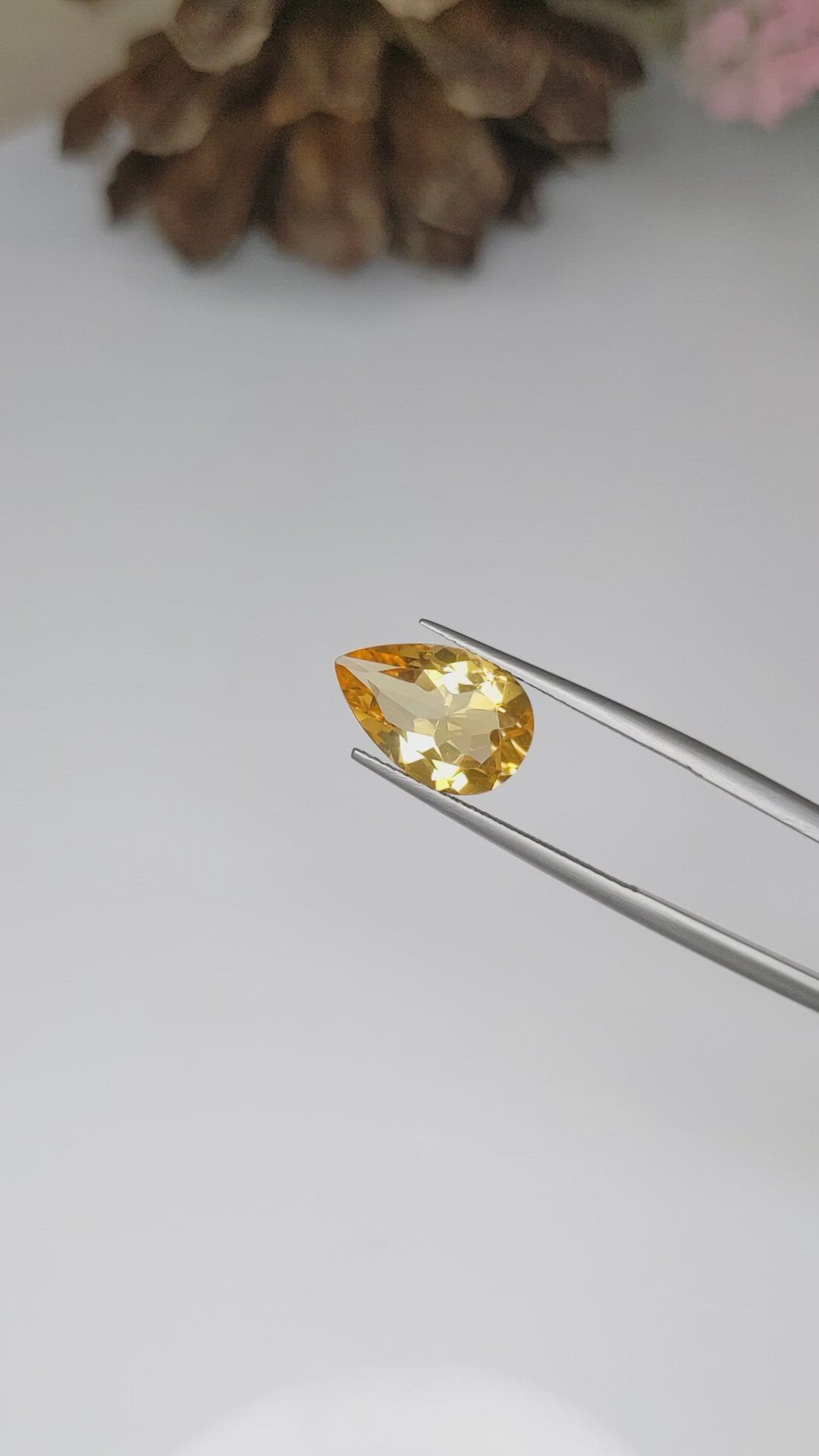 3.20 Ct. Citrine from Brazil Size Video