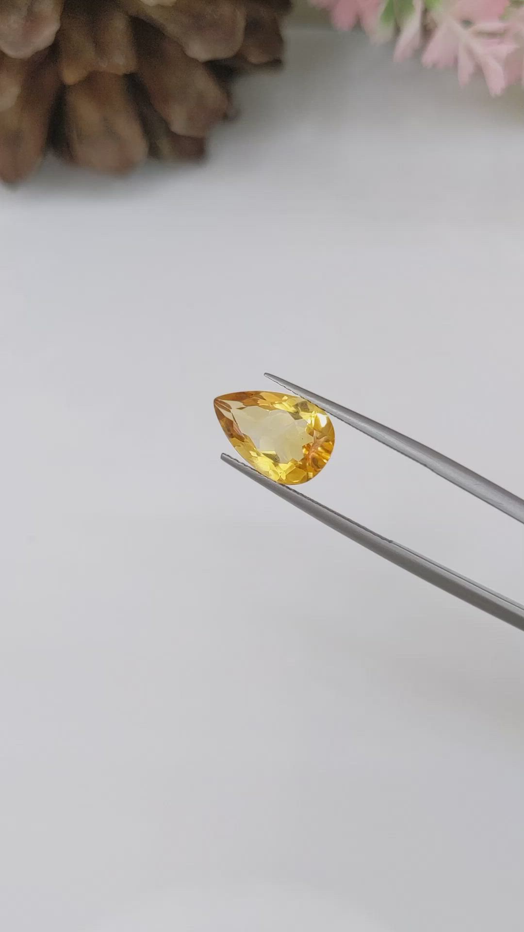 3.59 Ct. Citrine from Brazil Size Video