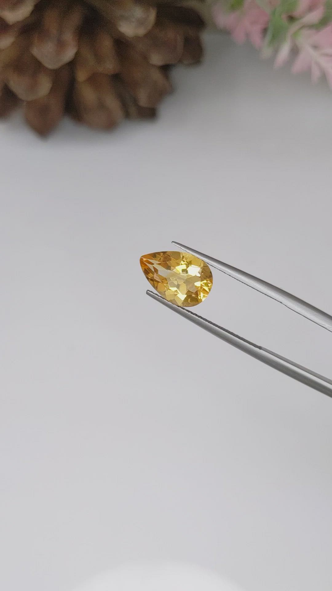 2.81 Ct. Citrine from Brazil Size Video