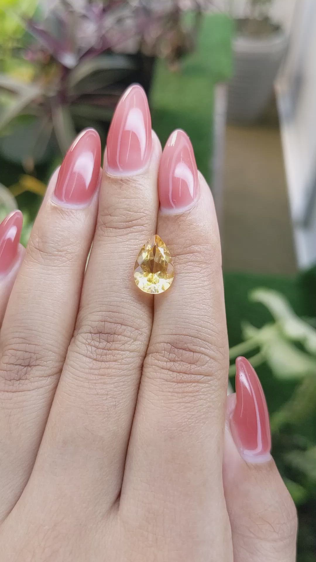 2.81 Ct. Citrine from Brazil Size Video