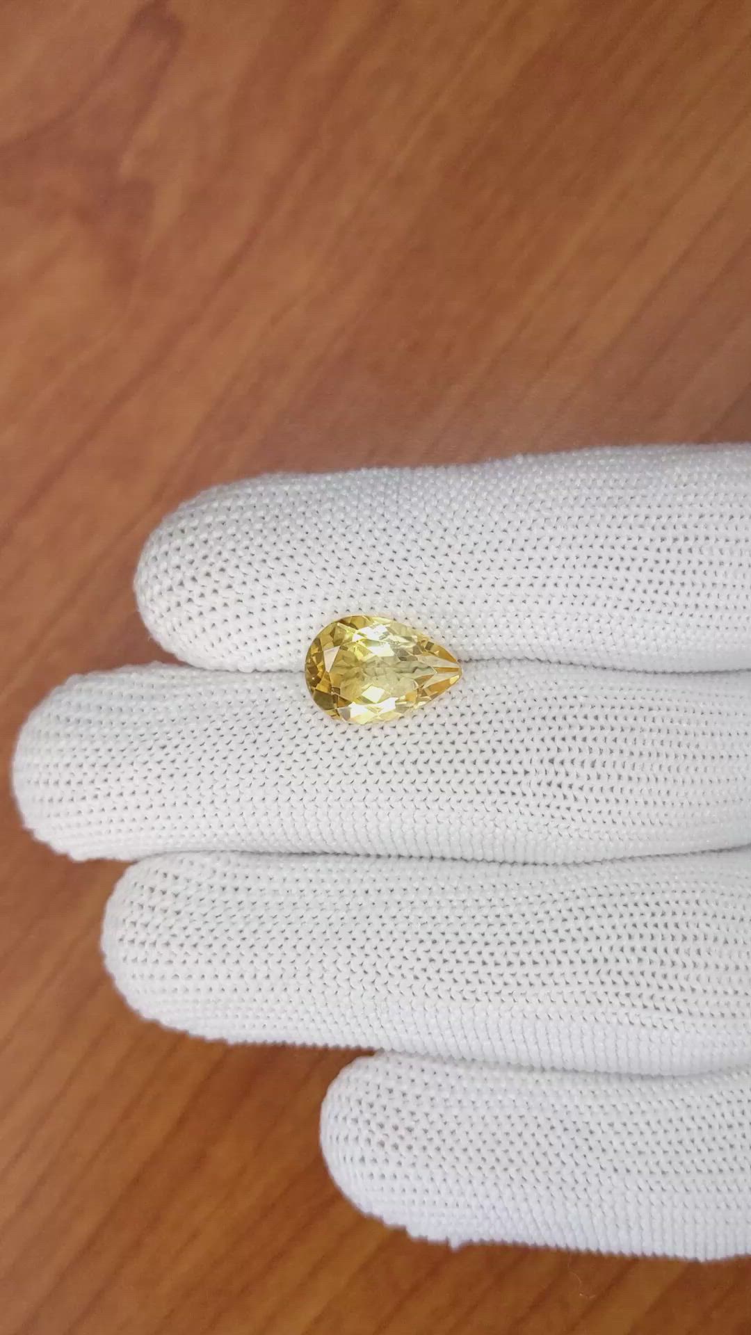 3.31 Ct. Citrine from Brazil Size Video