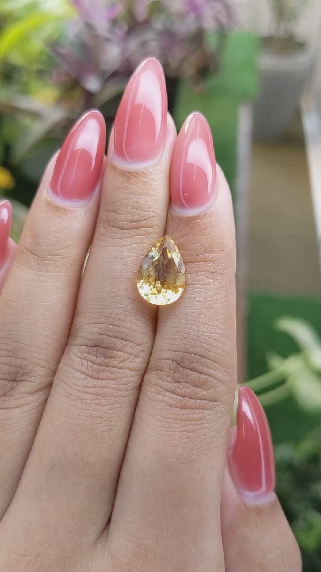3.31 Ct. Citrine from Brazil Size Video