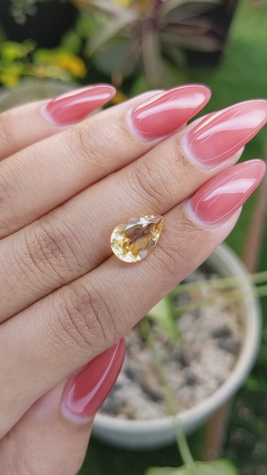 3.31 Ct. Citrine from Brazil Size Video