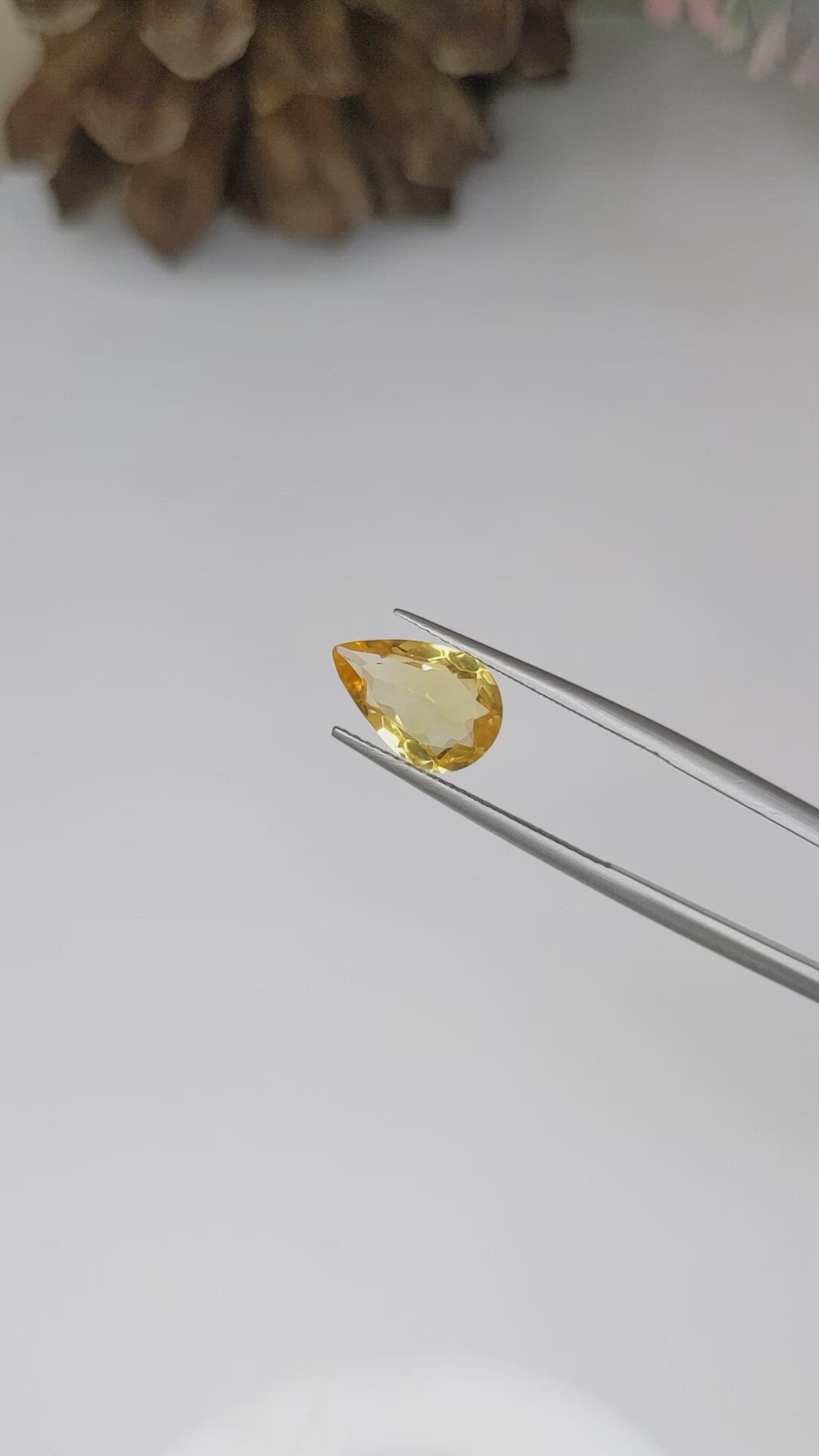 2.21 Ct. Citrine from Brazil Size Video