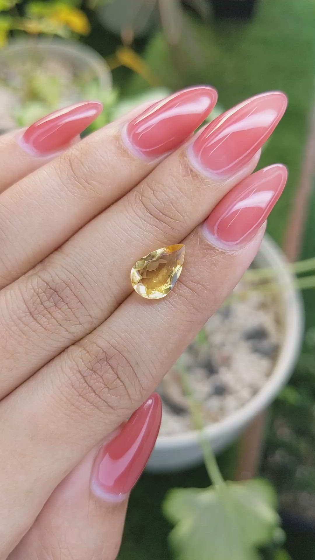 2.21 Ct. Citrine from Brazil Size Video