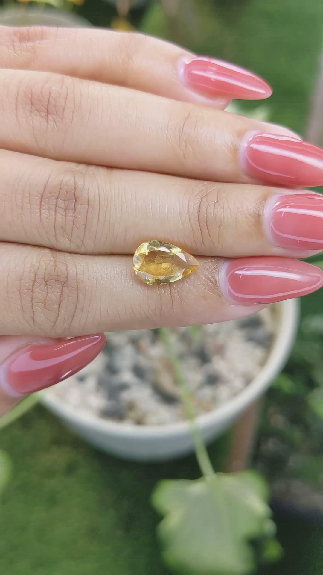 2.21 Ct. Citrine from Brazil Size Video