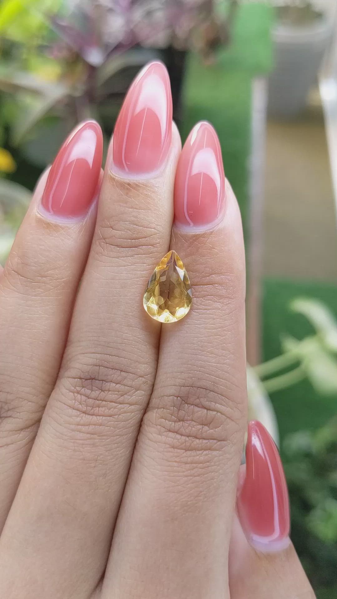 2.21 Ct. Citrine from Brazil Size Video