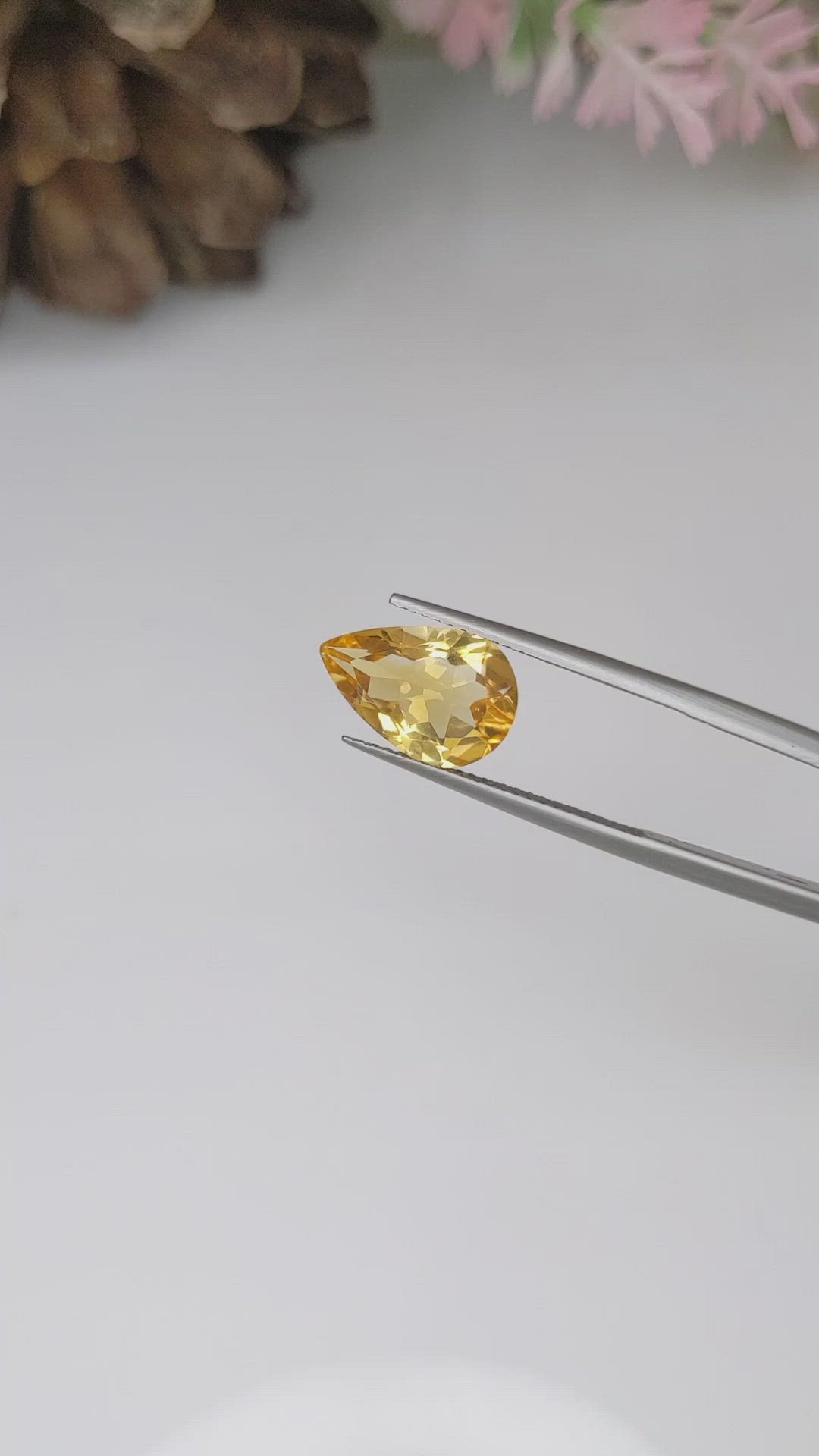 3.09 Ct. Citrine from Brazil Size Video