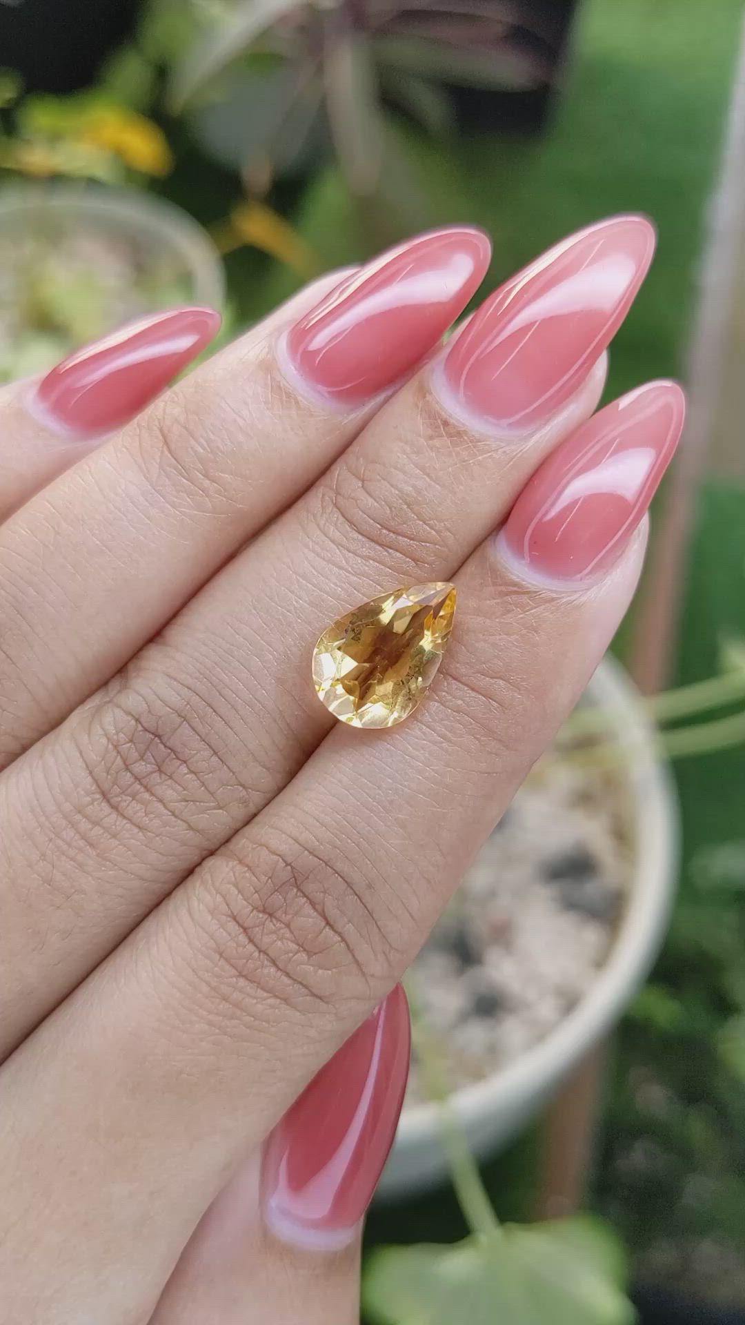 3.09 Ct. Citrine from Brazil Size Video