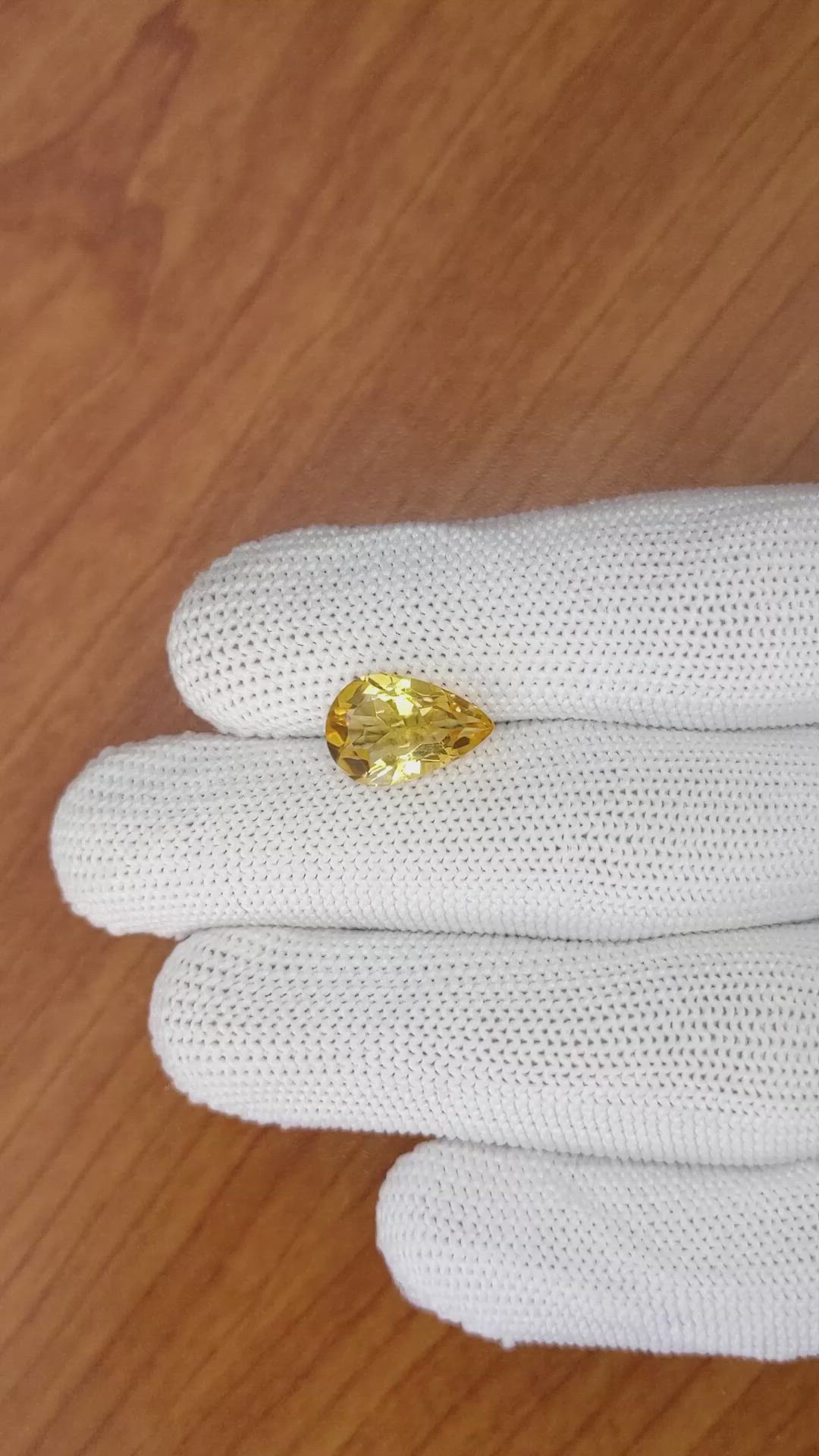 3.09 Ct. Citrine from Brazil Size Video