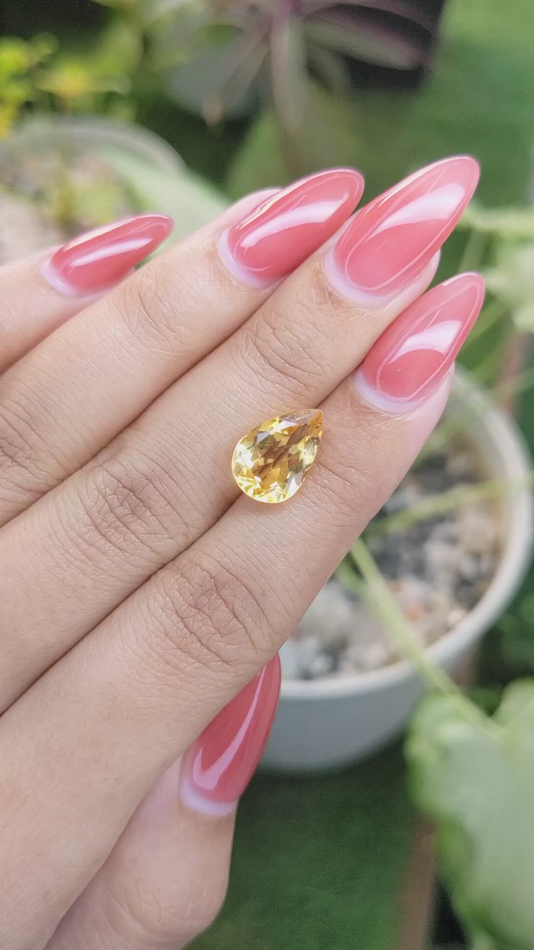 3.32 Ct. Citrine from Brazil Size Video