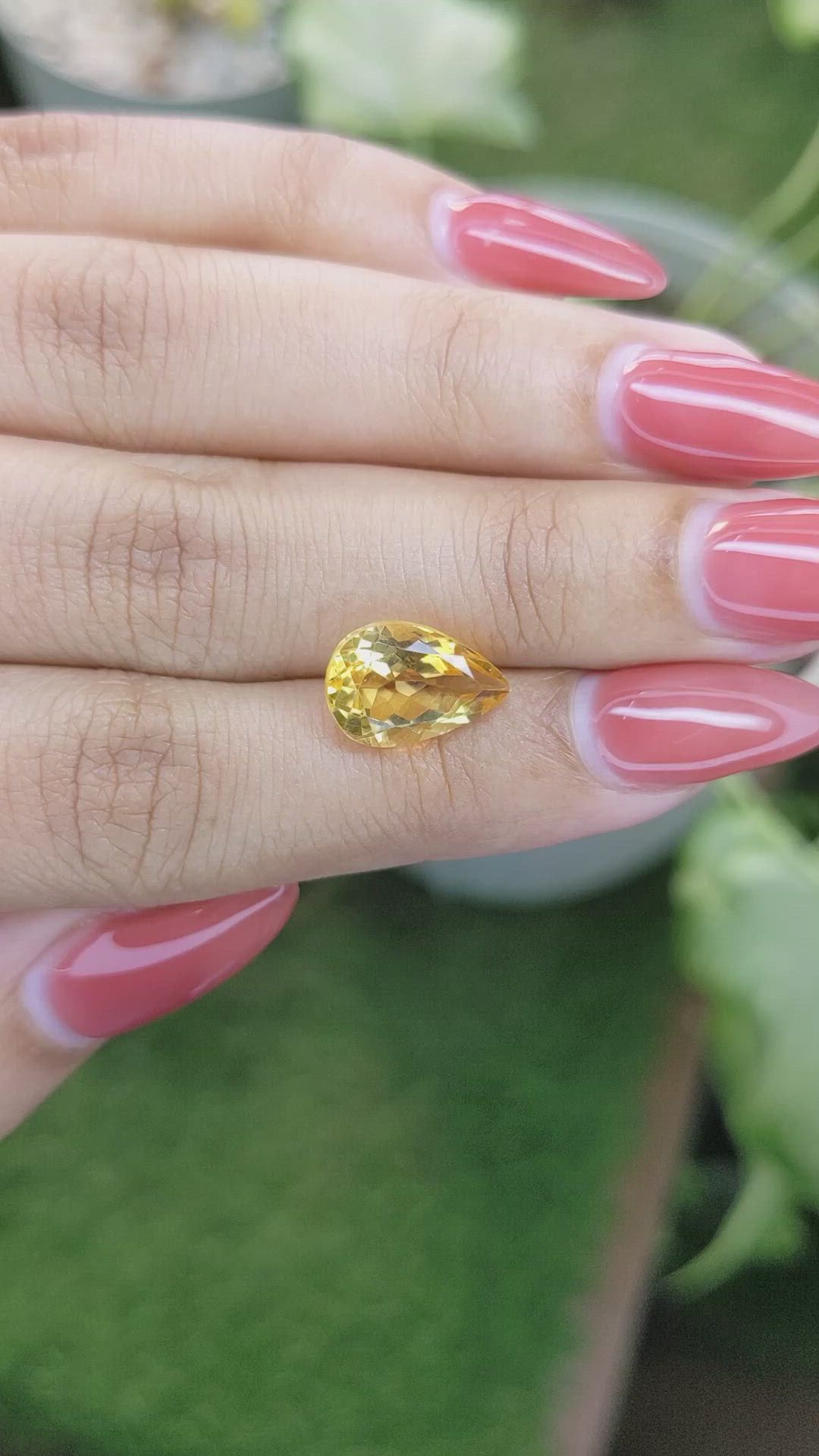 3.32 Ct. Citrine from Brazil Size Video