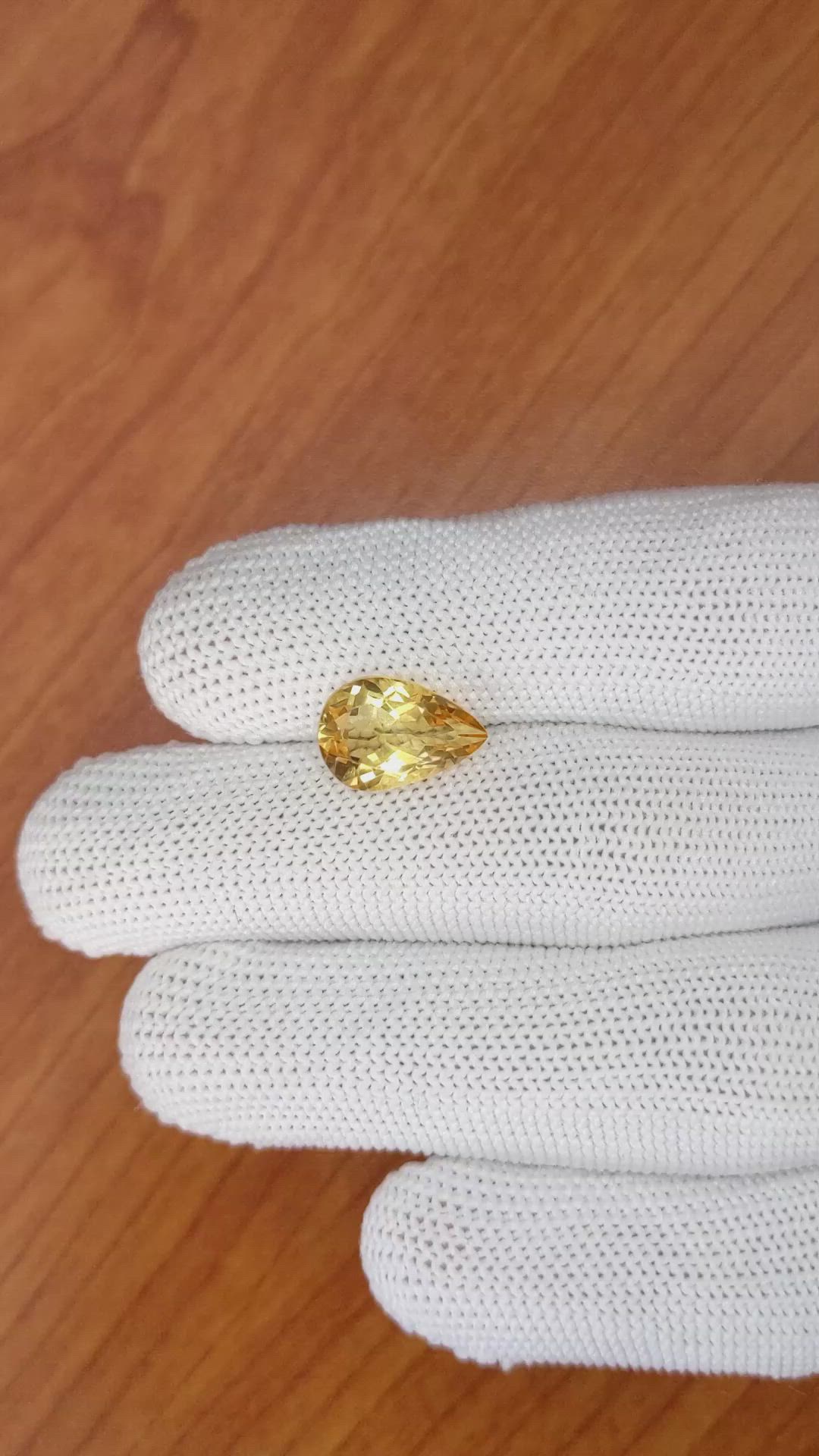 3.32 Ct. Citrine from Brazil Size Video