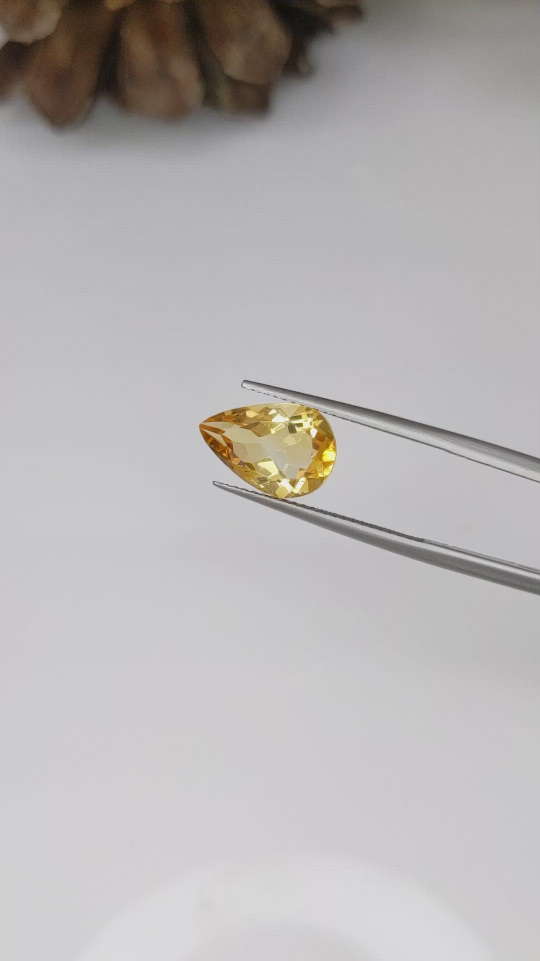 3.32 Ct. Citrine from Brazil Size Video
