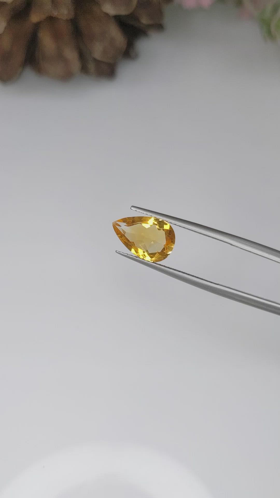 2.45 Ct. Citrine from Brazil Size Video
