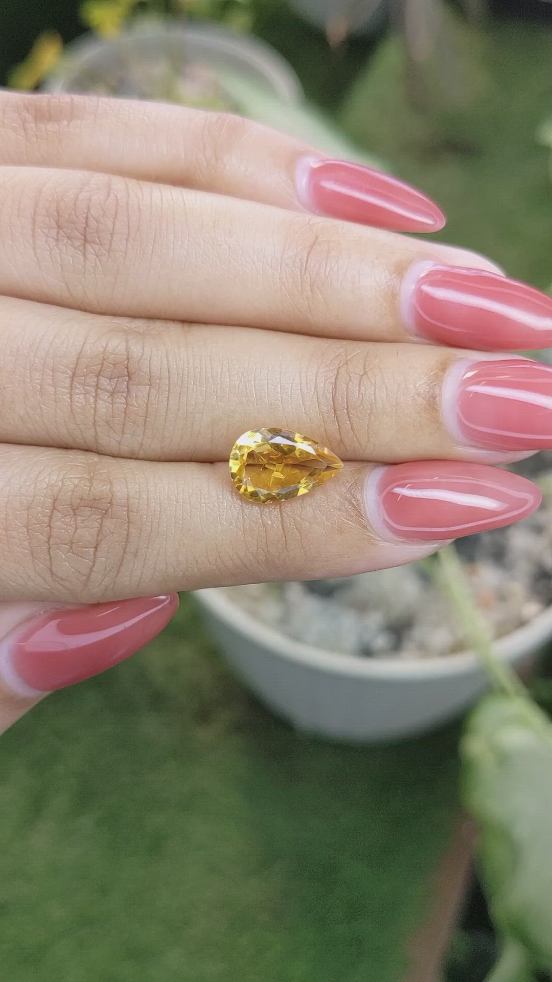 2.45 Ct. Citrine from Brazil Size Video