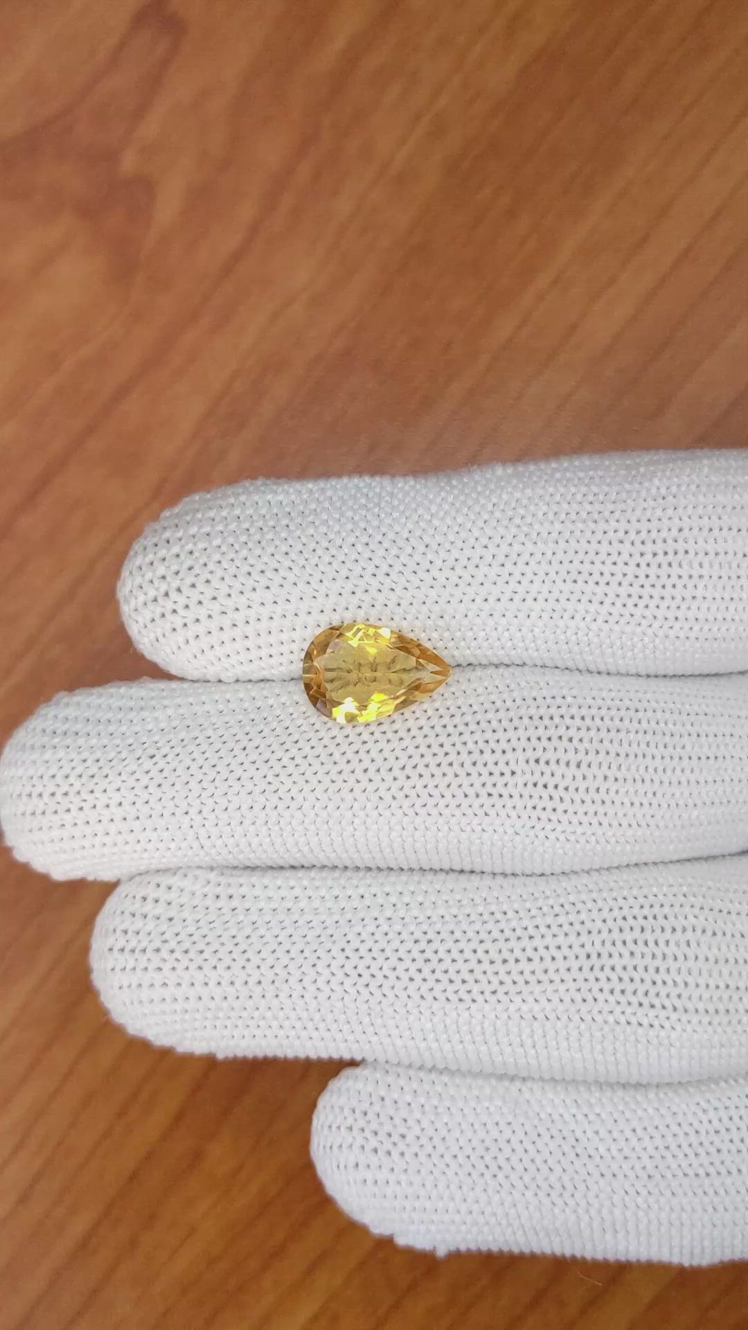 2.45 Ct. Citrine from Brazil Size Video