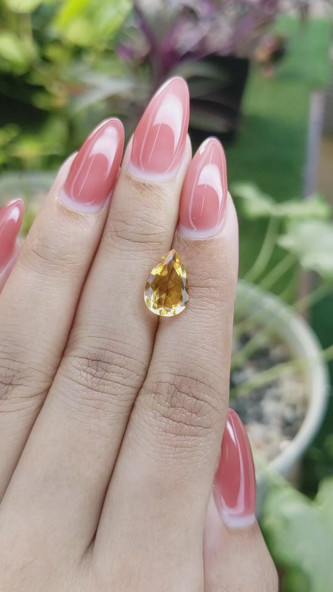 2.45 Ct. Citrine from Brazil Size Video