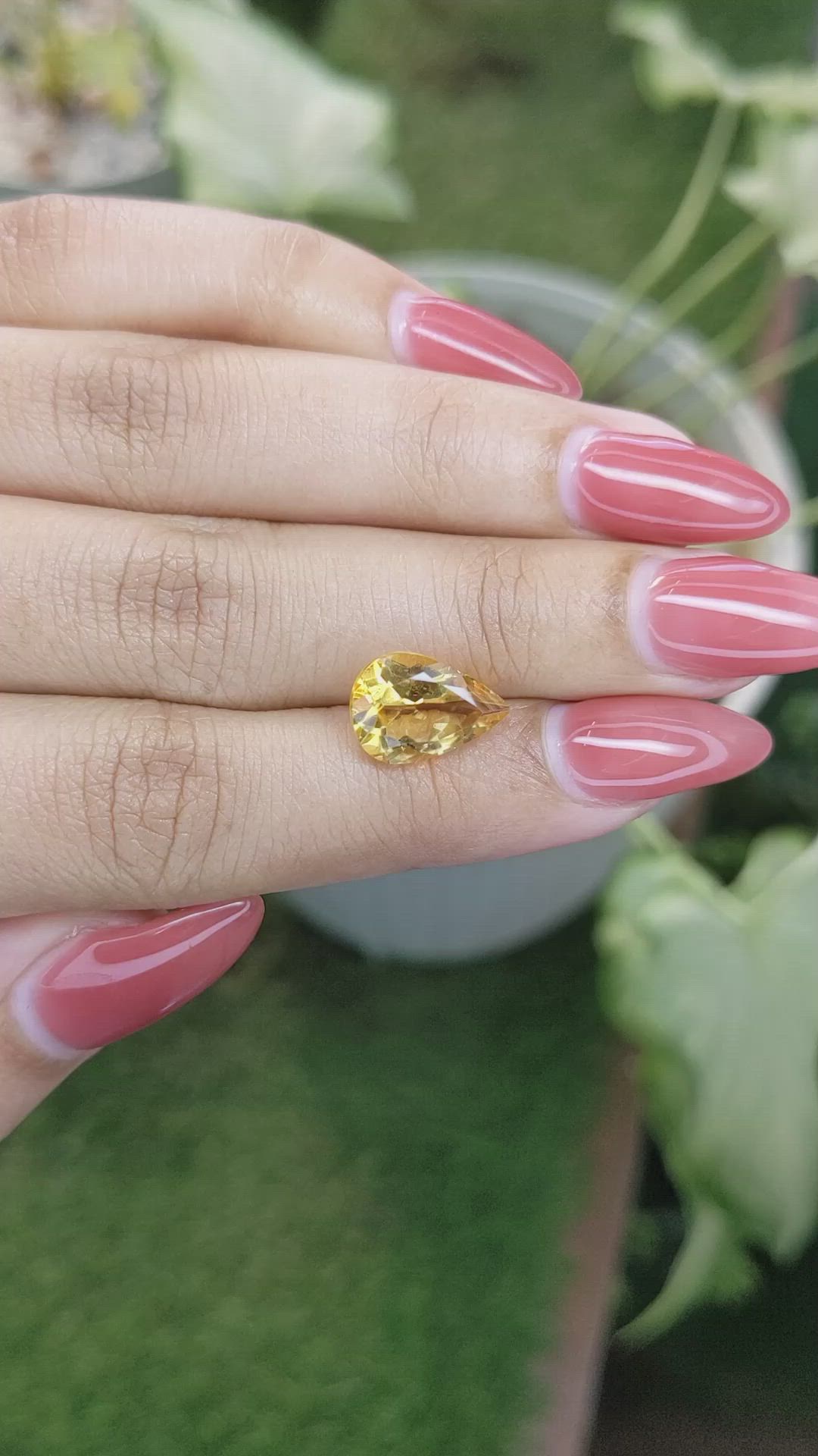 3.29 Ct. Citrine from Brazil Size Video
