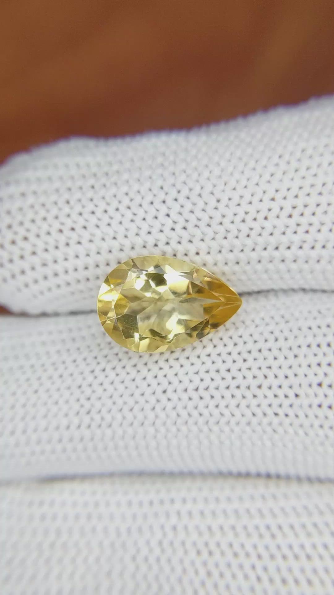 3.73 Ct. Citrine from Brazil Size Video