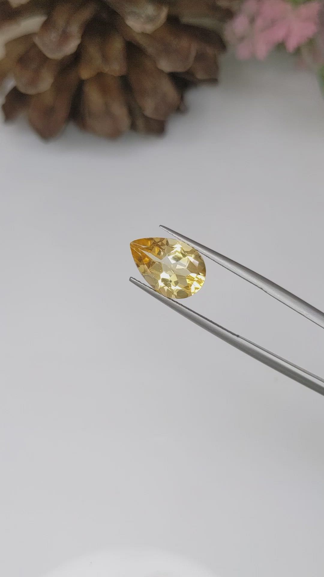 3.73 Ct. Citrine from Brazil Size Video